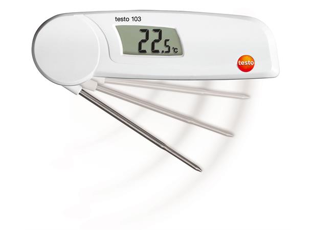 TESTO 103 Foldetermometer -30/+220°C Sikker og hurtig måling av temperatur